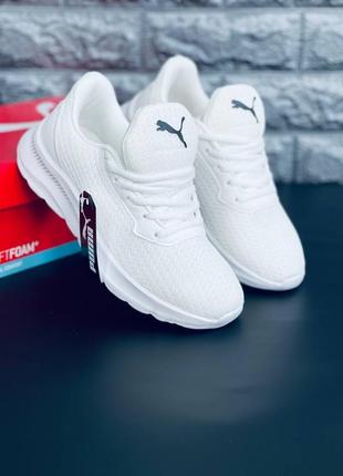 Мужские кроссовки puma белые текстиль кроссовки пума