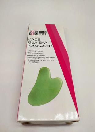 Антивозрастной инструмент гуа ша гуаша something cosmetics the jade gua sha massager