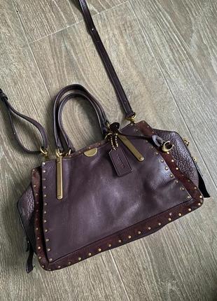 Сумка coach dreamer brown оригінал3 фото