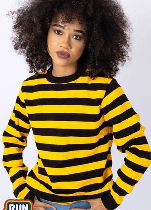Полосатый свитер run and fly в полоску