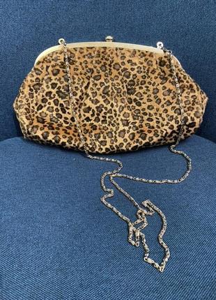 Стильна леопардова сумочка