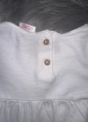Невероятная белоснежная нежная кофта туника с вышивкой для девочки 2:3р zara5 фото