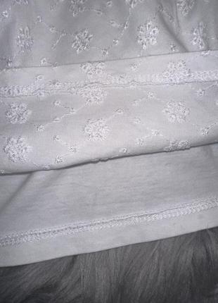 Невероятная белоснежная нежная кофта туника с вышивкой для девочки 2:3р zara6 фото