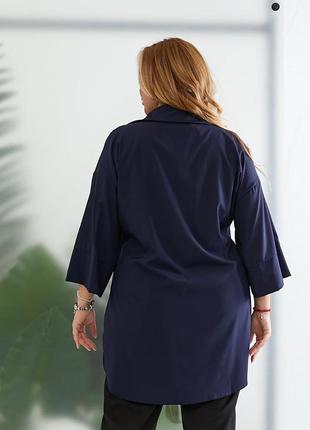 Рубашка классическая блуза длинная рубашка удлиненная прямая свободный оверсайз блуза длинная манжеты широкая прямая асимметричный коттон8 фото