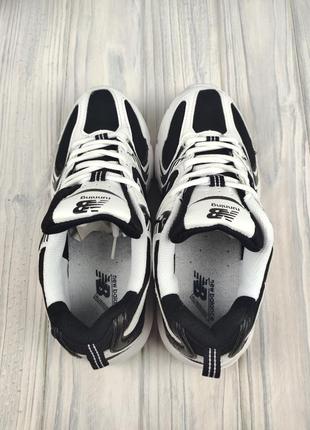 Женские кроссовки new balance 530 black white6 фото