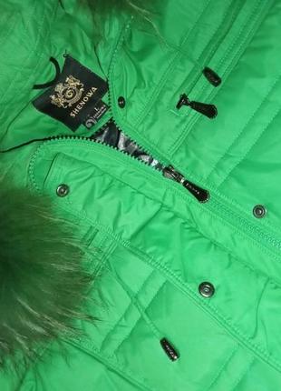 Зимова зелена куртка5 фото