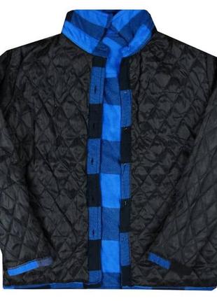 Флисовая куртка-рубашка в клетку размер l