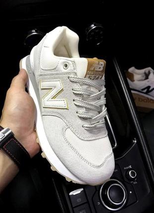 Жіночі кросівки new balance 574 beige