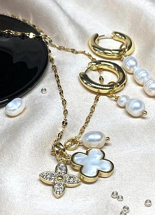 Подвеска с цепочкой и жемчужинкой