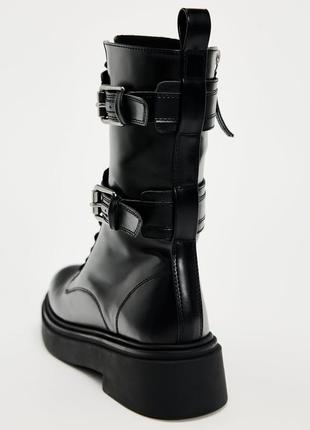 Черные ботинки с пряжками zara new5 фото