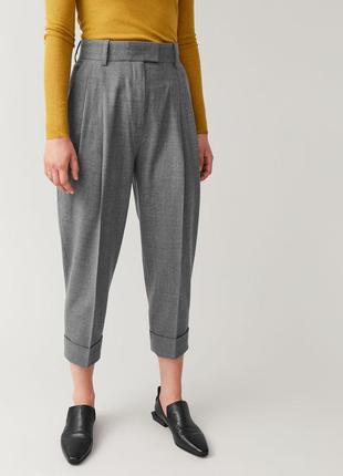 Штани cos dropped crotch wool trousers / 443 фото