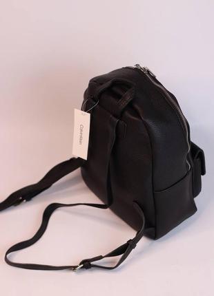 Рюкзак черный из эко кожи3 фото