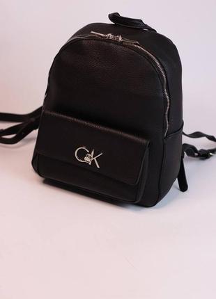 Рюкзак черный из эко кожи2 фото