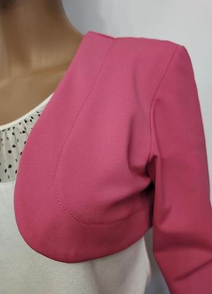 Стильный укороченный пиджак болеро rinascimento, италия, р.m/l5 фото