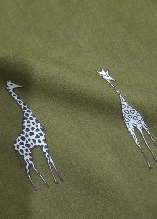 Дизайнерская блуза из вискозы в принт жираф s-m2 фото