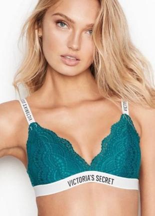 Бралетт victoria's secret logo & lace bralette