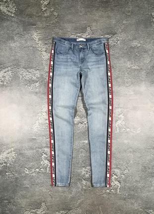 Ддинсы с лампасами skinny levis размер xs