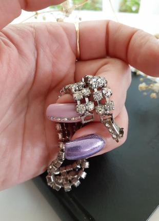 Браслет "капли росы" монтаниты кристаллы чехословакия винтаж