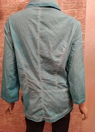 Коттоновая жатая рубашка варенка bottega italy5 фото
