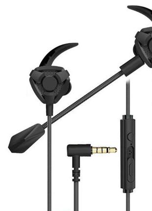 Вакуумні стерео навушники гарнітура дротові з регулюванням гучності та мікрофоном jofdi d34