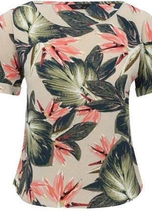 Красива блузка "m&co" з тропічний принт. розмір uk12.7 фото