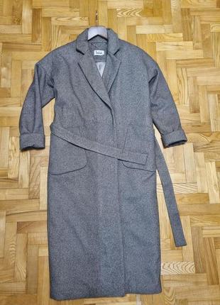 Тепле зимове вовняне пальто українського бренду week, розмір2 фото