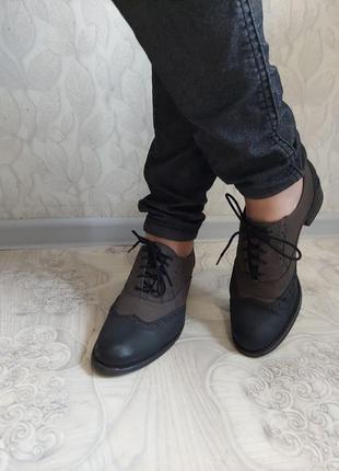 Lavorazione artigiana оксфорды броги классические, кожаные туфли с перфорацией на шнуровке