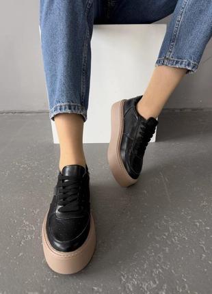 Кеды кожаные кроссовки