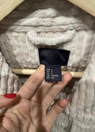Хлопковая куртка/жакет в вельветовую полоску от h&m5 фото