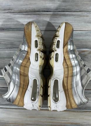 Nike air max 95 pure platinum оригинальные кроссовки5 фото