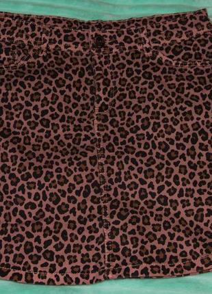 Юбка котон животный принт c&a