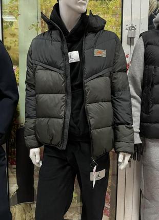 Мужская теплая зимняя куртка nike, куртки мужские зимние найк. пуховик мужской зима. мужская одежда