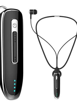 Беспроводная bluetooth блютуз гарнитура + наушники для телефона смартфона xoco k2 черная