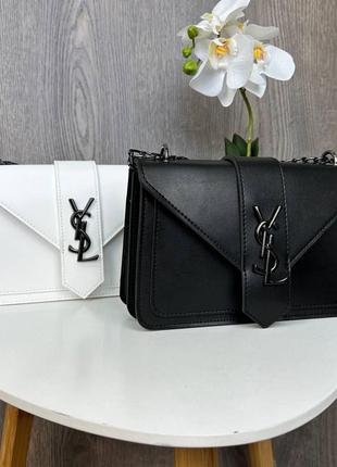 Женская мини сумочка клатч на плечо в стиле ysl