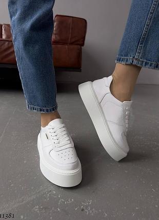 Кожаные кеды