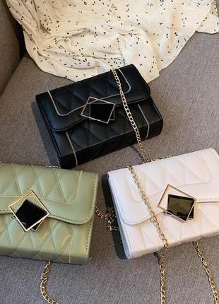 Женская мини сумочка клатч на цепочке