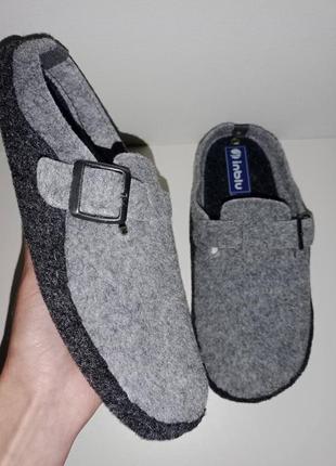 Чоловічі фетрові паркетники тапочки шльопаньці капці inblu.україно-італійське вир-во!!!