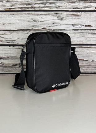 Сумка columbia черного цвета / мужская спортивная сумка через плечо коламбия / барсетка columbia4 фото
