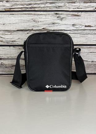 Сумка columbia черного цвета / мужская спортивная сумка через плечо коламбия / барсетка columbia3 фото