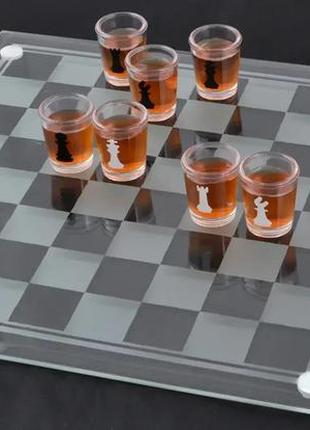 Алко гра "п'яні шахи" з рюмками  ⁇  настільна гра4 фото