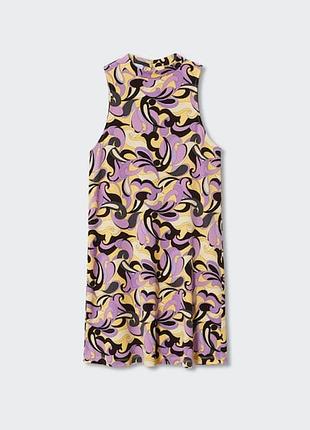 Платье с принтом в стиле ретро mango 3513 4