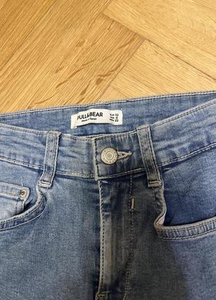 Джинсы pull &amp; bear skinny с фигурными швами сзади xxs 322 фото