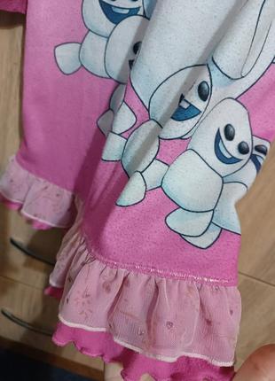 Детское платье,платье эльза,frozen, холодное сердце, платье,розовое платичко4 фото