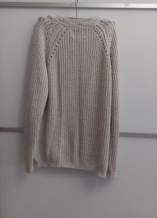 Вязаный джемпер, светер с разрезами по бокам2 фото