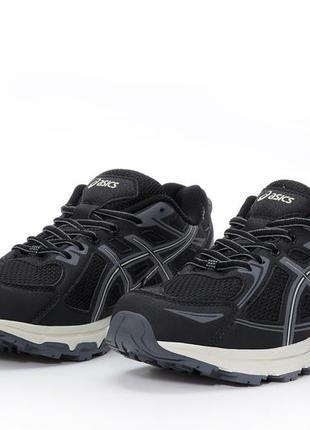 Мужские кроссовки asics gel venture 6 black white 41-42-43-443 фото