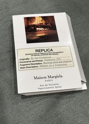 Maison margiela replica by the fire place/ пробник парфюма/теплый древесный парфюм