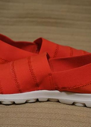 Оригинальные ярко-красные слипоны skechers go walk resalyte shoes women 7 w. ( 24 см.)6 фото