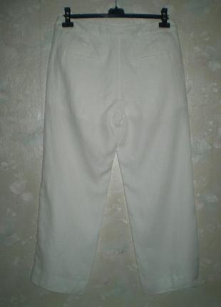 Нові лляні штани tu uk12s l 48 штани жіночі білі2 фото