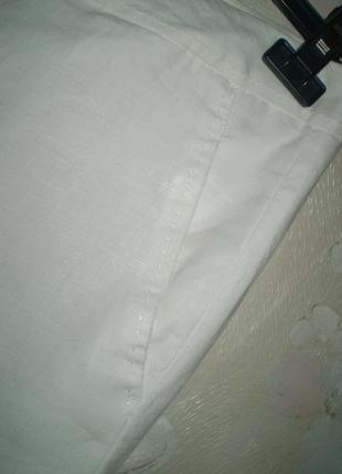 Нові лляні штани tu uk12s l 48 штани жіночі білі4 фото