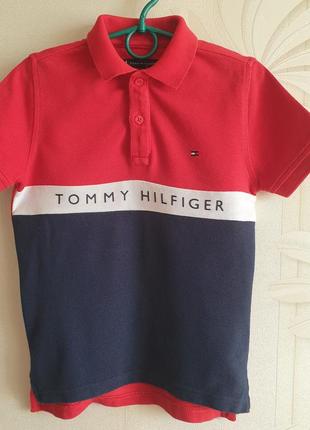 Поло дитяче на 116 см лого tommy hilfiger